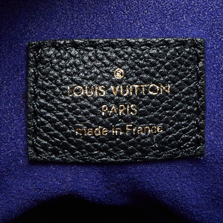 Pre Owned Louis Vuitton Black Monogram Empreinte Leather Maida Bag