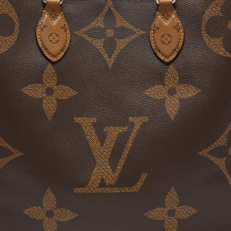 Pre Owned Louis Vuitton Monogram Reverse Giant Canvas OnTheGo GM Bag