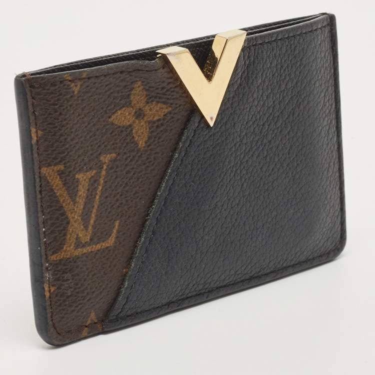 مملوكة مسبقًا Louis Vuitton Black Monogram Canvas and Leather Kimono Card Case