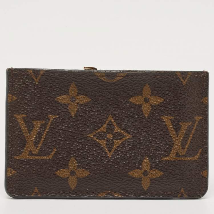 مملوكة مسبقًا Louis Vuitton Black Monogram Canvas and Leather Kimono Card Case