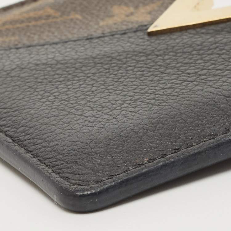 مملوكة مسبقًا Louis Vuitton Black Monogram Canvas and Leather Kimono Card Case
