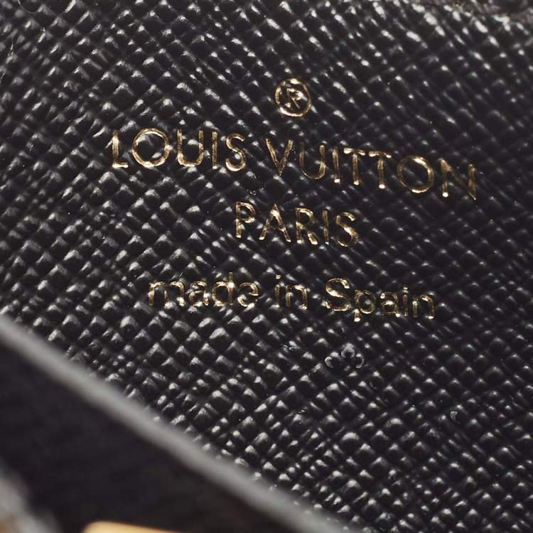 مملوكة مسبقًا Louis Vuitton Black Monogram Canvas and Leather Kimono Card Case