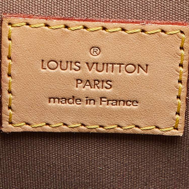 Pre Owned Louis Vuitton Beige Poudre Monogram Vernis Alma GM Bag