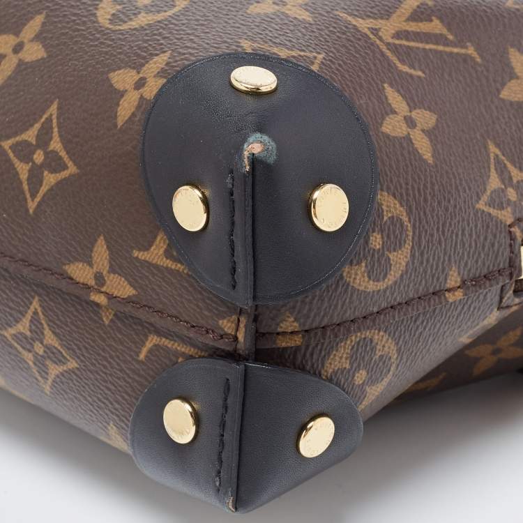 مملوكة مسبقًا Louis Vuitton Black Monogram Canvas and Leather Petite Malle Souple Bag