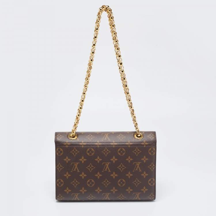 Pre Owned Louis Vuitton Black Monogram Canvas Victoire Bag
