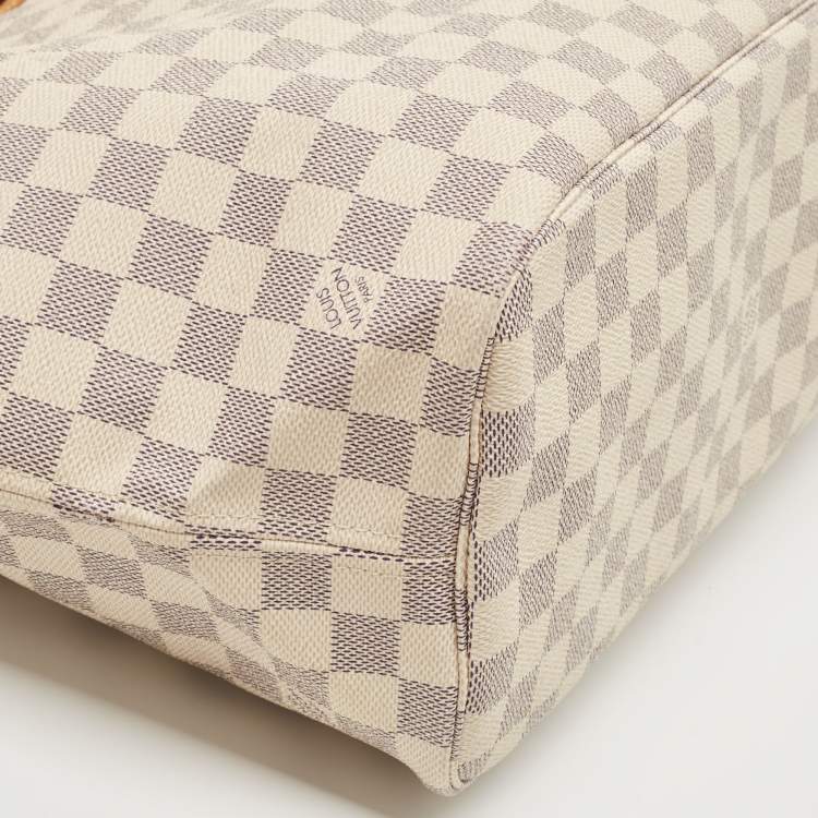 Pre Owned Louis Vuitton Damier Azur Canvas Neverfull MM Bag