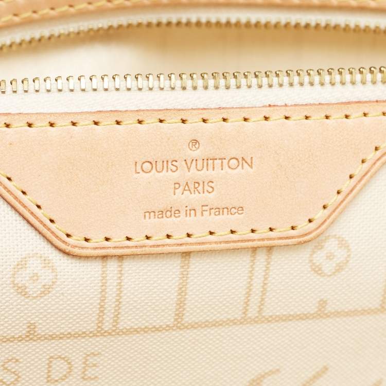 Pre Owned Louis Vuitton Damier Azur Canvas Neverfull MM Bag