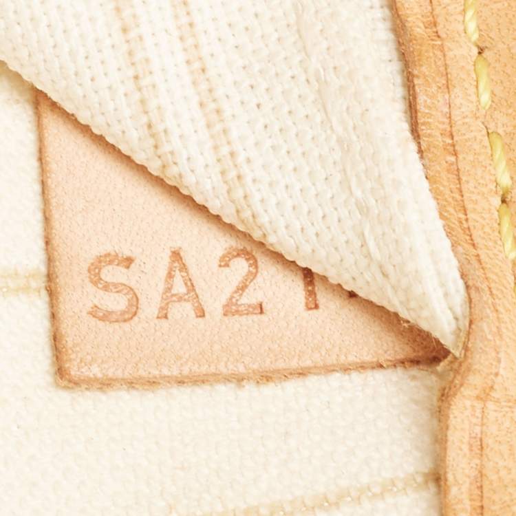 Pre Owned Louis Vuitton Damier Azur Canvas Neverfull MM Bag