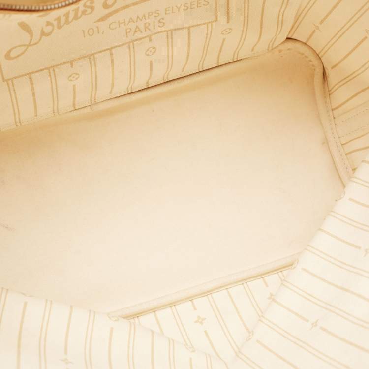 Pre Owned Louis Vuitton Damier Azur Canvas Neverfull MM Bag