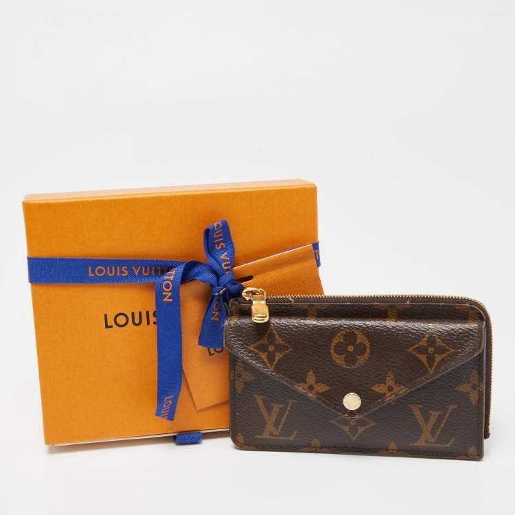 Pre Owned Louis Vuitton Black Monogram Canvas Recto Verso Card Holder