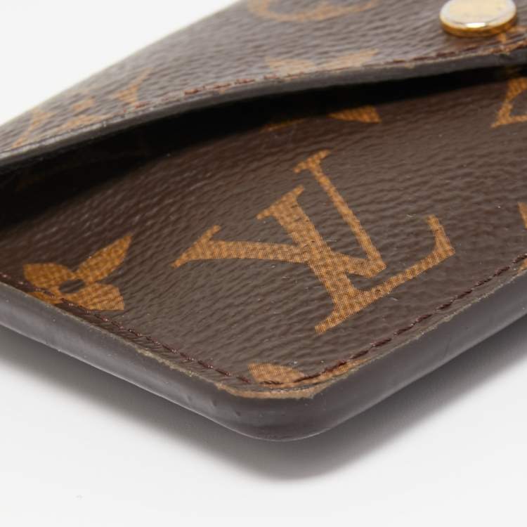 Pre Owned Louis Vuitton Black Monogram Canvas Recto Verso Card Holder