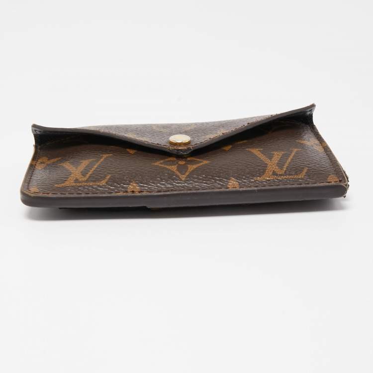 Pre Owned Louis Vuitton Black Monogram Canvas Recto Verso Card Holder