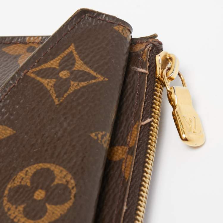 Pre Owned Louis Vuitton Black Monogram Canvas Recto Verso Card Holder