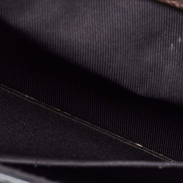 مملوكة مسبقًا Louis Vuitton Black Vernis Leather and Monogram Canvas Cherrywood BB Bag