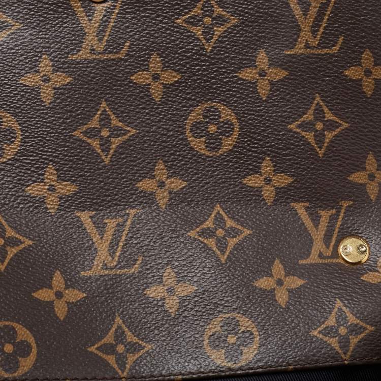 مملوكة مسبقًا Louis Vuitton Black Vernis Leather and Monogram Canvas Cherrywood BB Bag