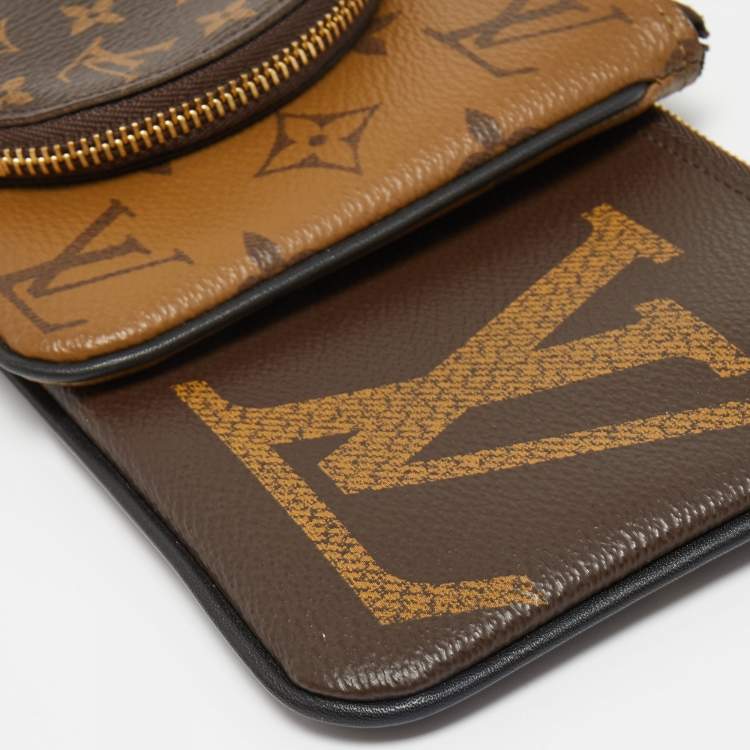 Pre Owned Louis Vuitton Monogram Canvas Trio Pouch