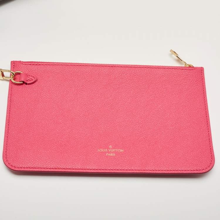 Pre Owned Louis Vuitton Black/White Monogram Empreinte Leather Neverfull MM Bag