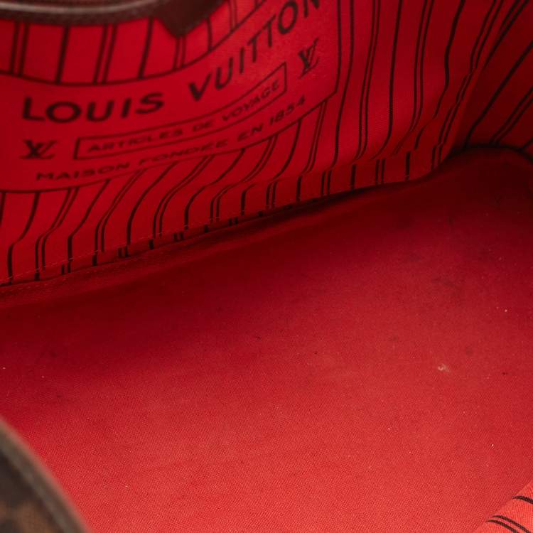 Pre Owned Louis Vuitton Damier Ebene Canvas Neverfull GM Bag