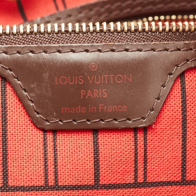 Pre Owned Louis Vuitton Damier Ebene Canvas Neverfull GM Bag