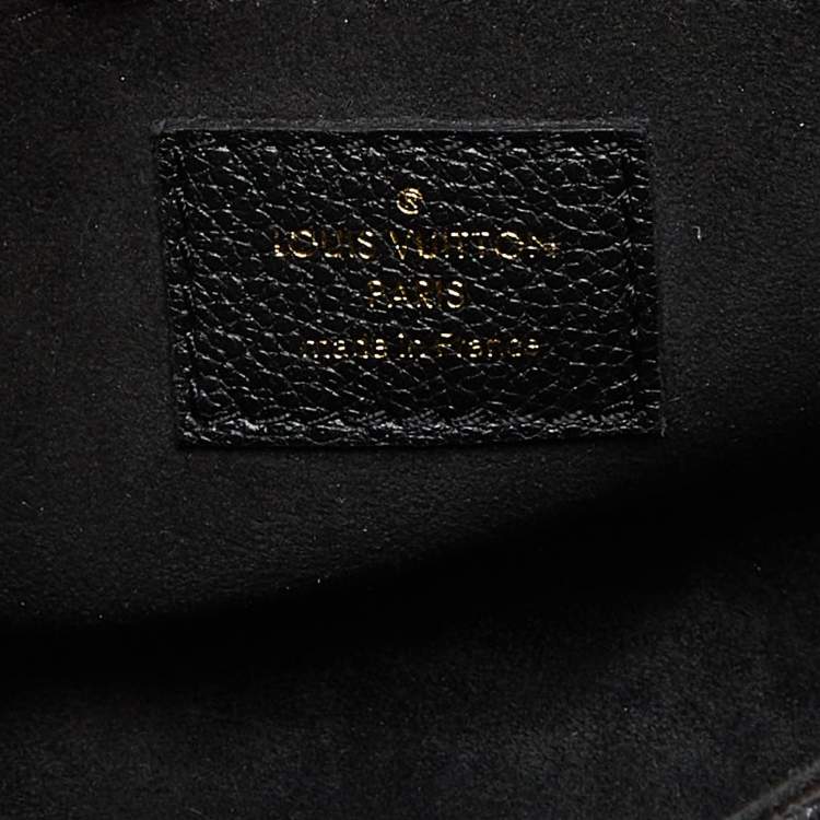 Pre Owned Louis Vuitton Black Monogram Giant Empreinte Leather Favorite MM Bag