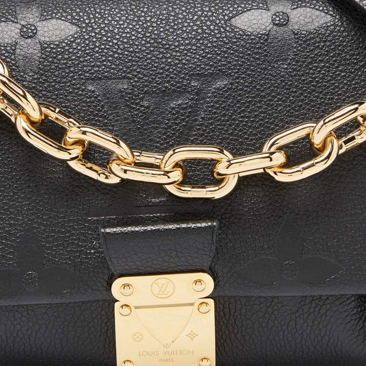 Pre Owned Louis Vuitton Black Monogram Giant Empreinte Leather Favorite MM Bag