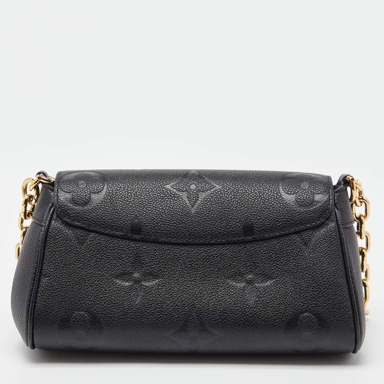 Pre Owned Louis Vuitton Black Monogram Giant Empreinte Leather Favorite MM Bag