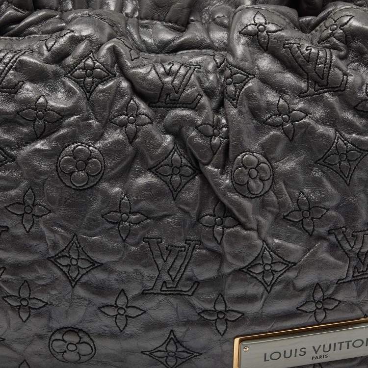 Pre Owned Louis Vuitton Anthracite Monogram Leather Olympe Nimbus PM Bag