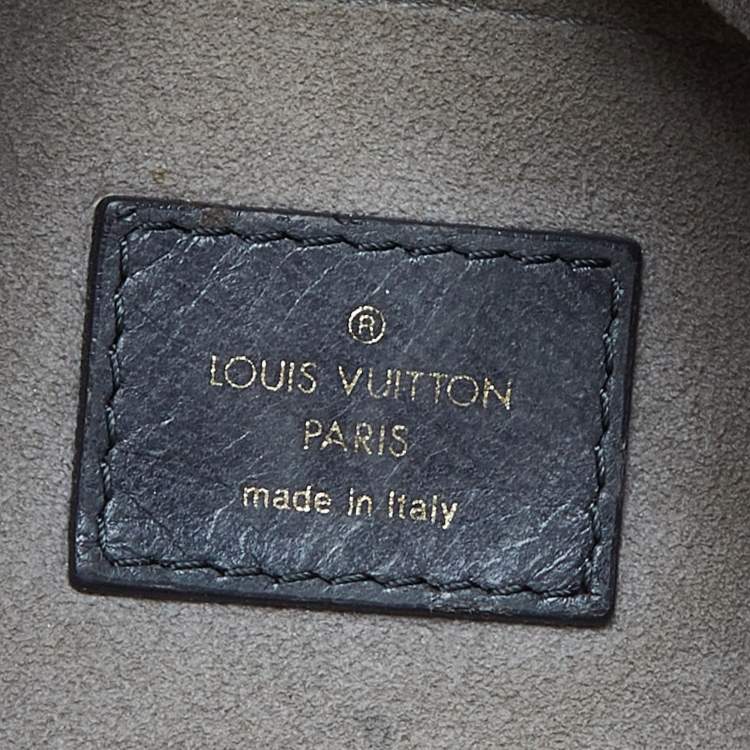 Pre Owned Louis Vuitton Anthracite Monogram Leather Olympe Nimbus PM Bag