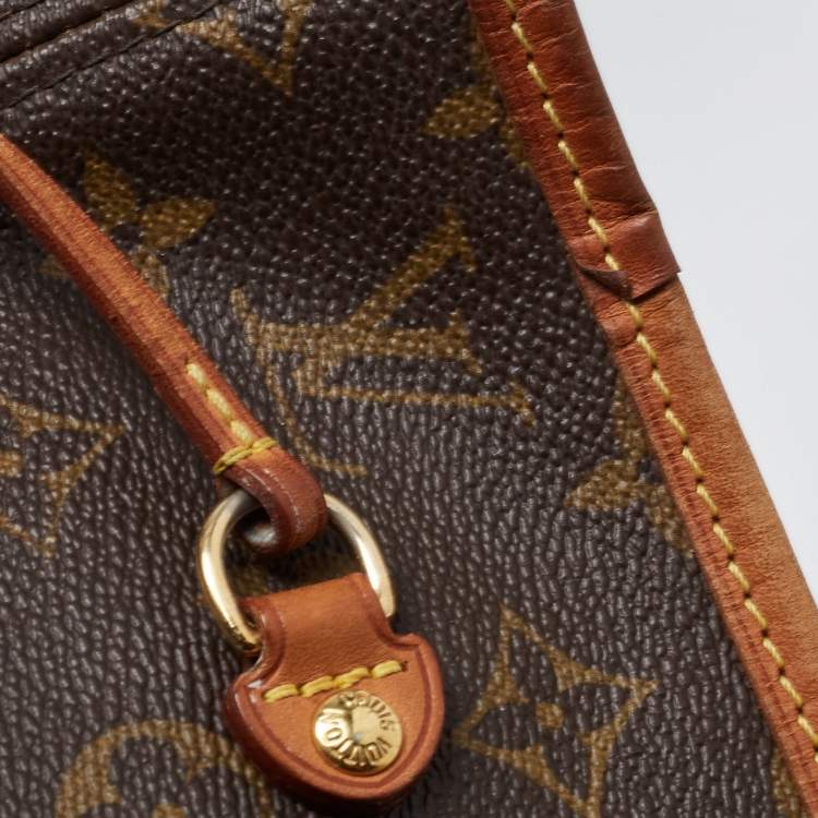 Pre Owned Louis Vuitton Brown Monogram Canvas Neverfull MM Tote Bag
