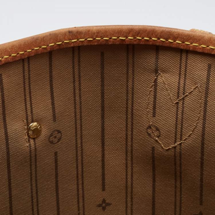 Pre Owned Louis Vuitton Brown Monogram Canvas Neverfull MM Tote Bag