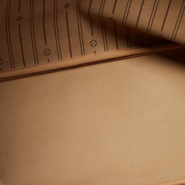 Pre Owned Louis Vuitton Brown Monogram Canvas Neverfull MM Tote Bag