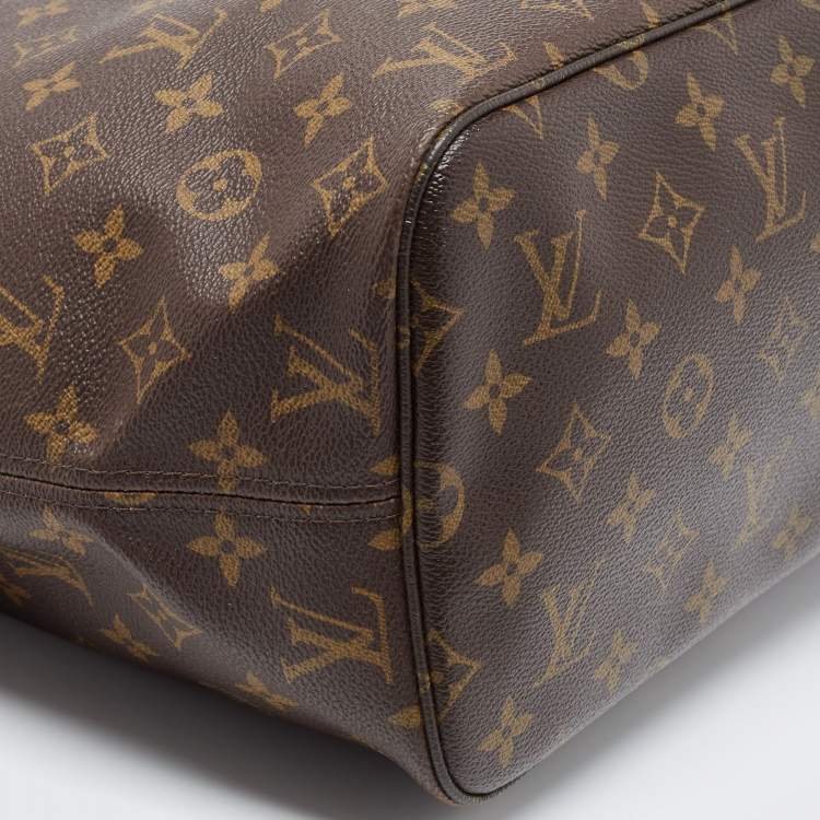 Pre Owned Louis Vuitton Brown Monogram Canvas Neverfull MM Tote Bag