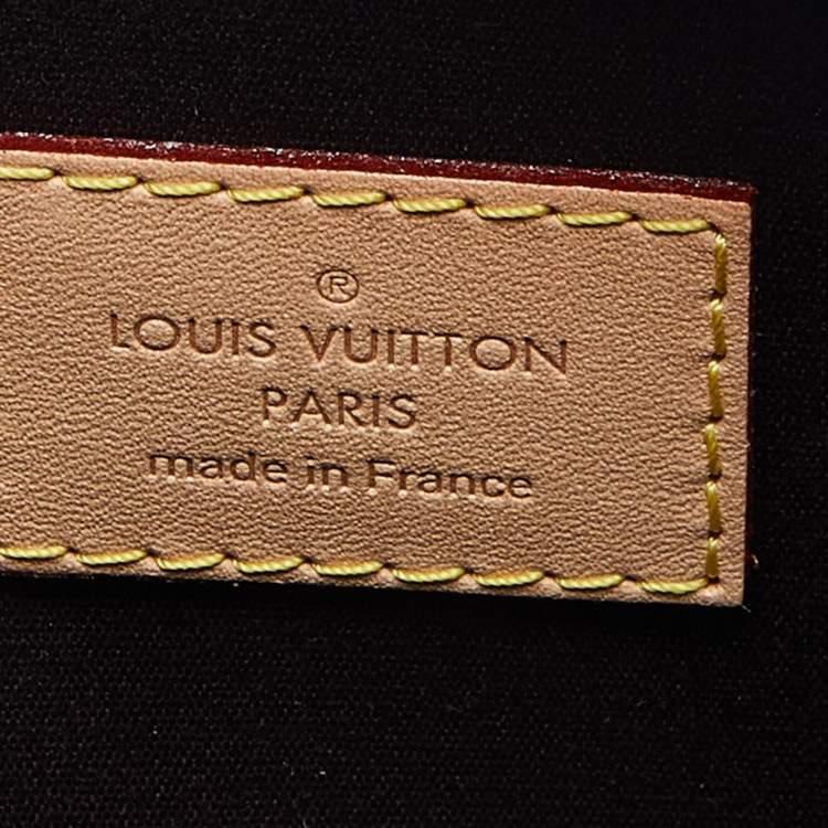 Pre Owned Louis Vuitton Amarante Monogram Vernis Alma PM Bag