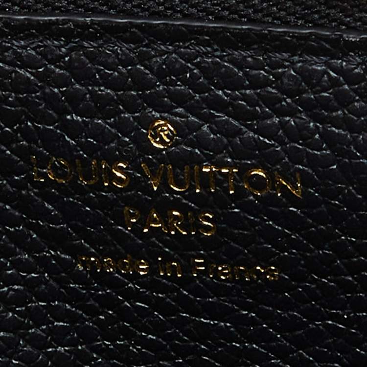 Pre Owned Louis Vuitton Black Monogram Empreinte Leather Recto Verso Card Holder