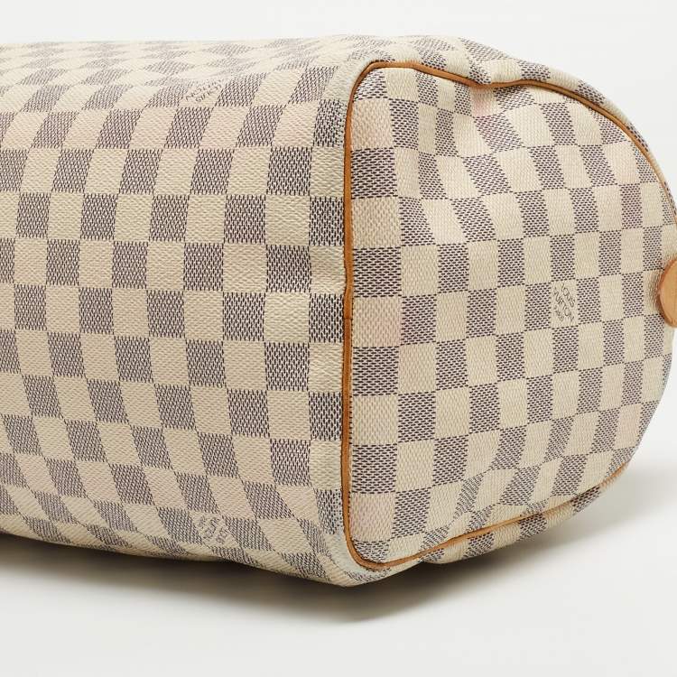 Pre Owned Louis Vuitton Damier Azur Canvas Speedy 30 Bag