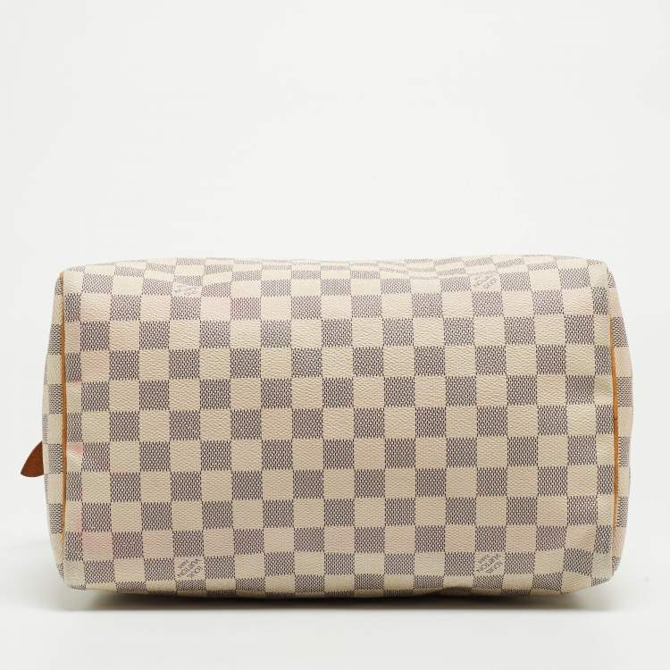 Pre Owned Louis Vuitton Damier Azur Canvas Speedy 30 Bag