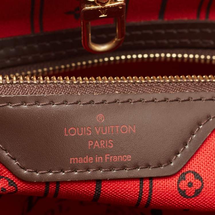 Pre Owned Louis Vuitton Damier Ebene Canvas Neverfull MM Bag