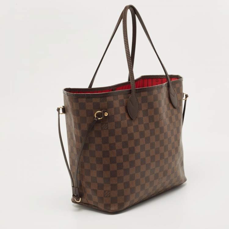 Pre Owned Louis Vuitton Damier Ebene Canvas Neverfull MM Bag