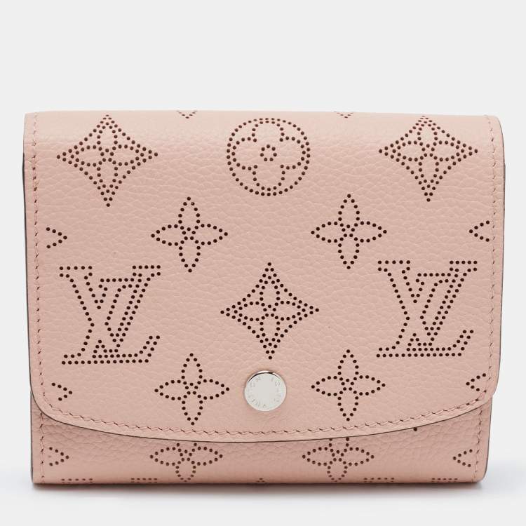 Louis Vuitton Iris Compact Wallet Black Mahina