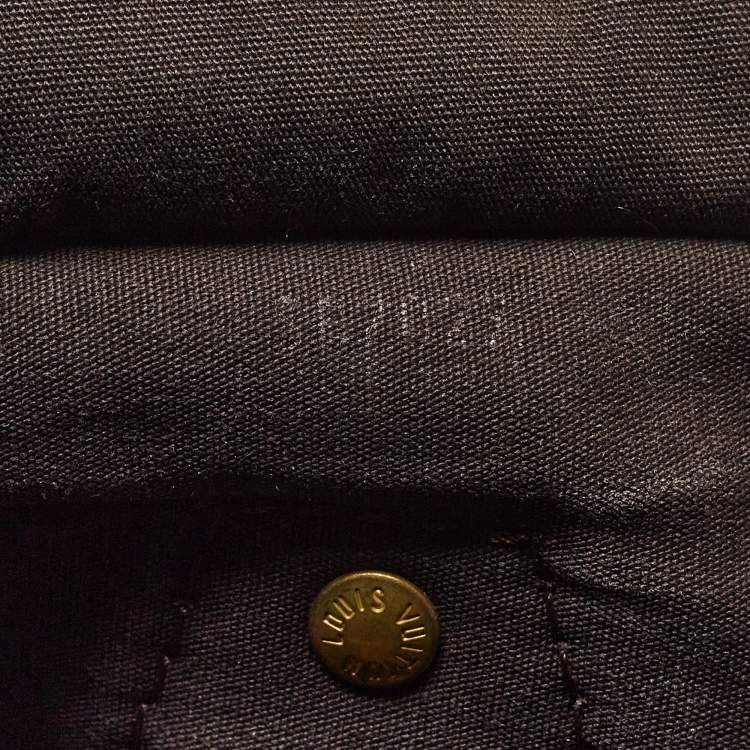 Pre Owned Louis Vuitton Fusain Monogram Mini Lin Canvas Speedy 30 Bag