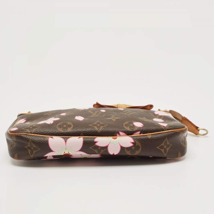 Pre Owned Louis Vuitton Monogram Canvas Cherry Blossom Pochette Accessories