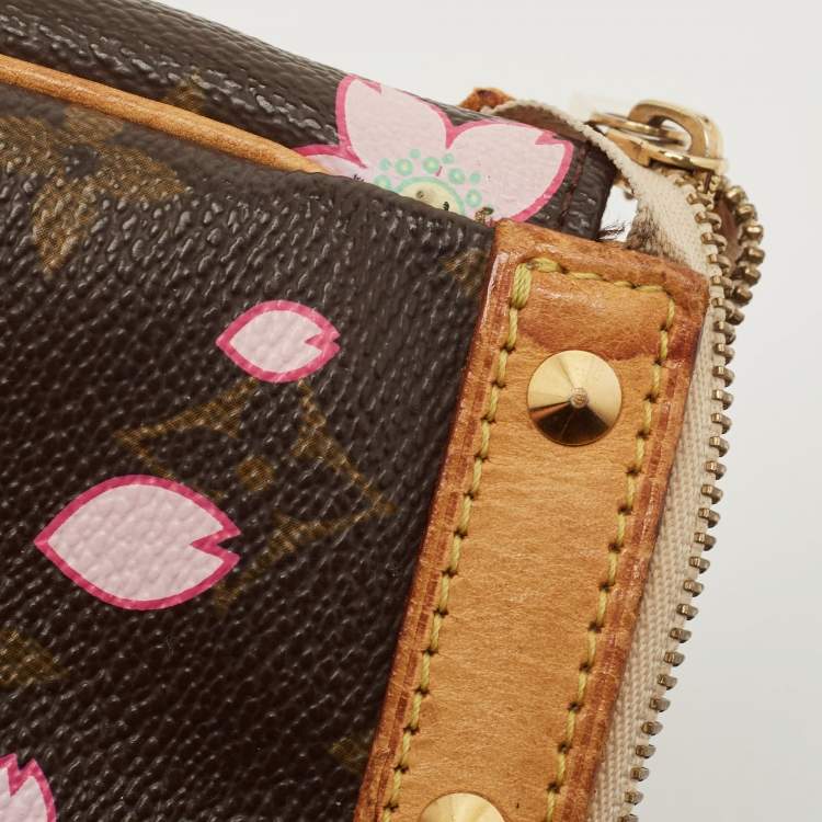 Pre Owned Louis Vuitton Monogram Canvas Cherry Blossom Pochette Accessories
