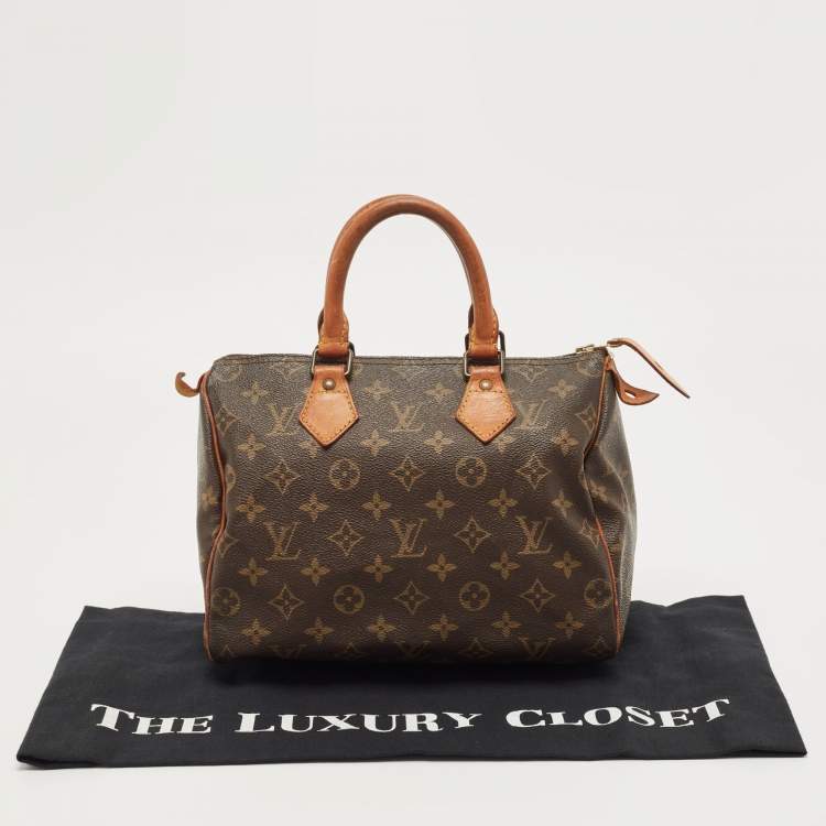 Pre Owned Louis Vuitton Monogram Canvas Speedy 25 Bag