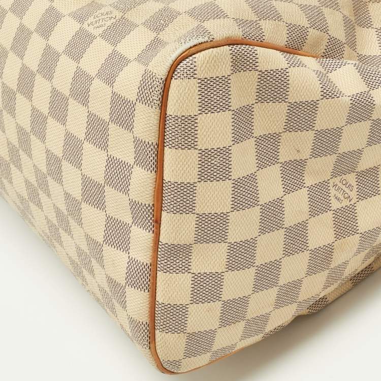 Pre Owned Louis Vuitton Damier Azur Canvas Speedy 30 Bag