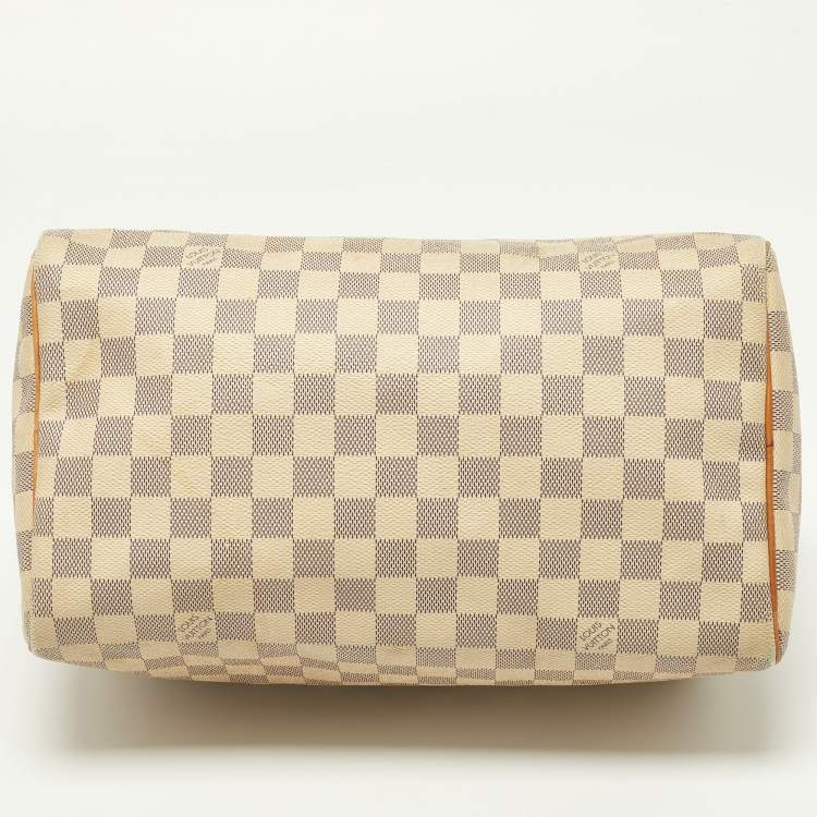 Pre Owned Louis Vuitton Damier Azur Canvas Speedy 30 Bag