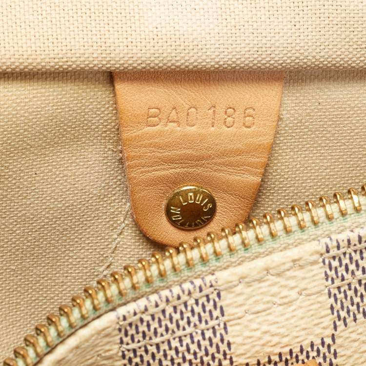 Pre Owned Louis Vuitton Damier Azur Canvas Speedy 30 Bag
