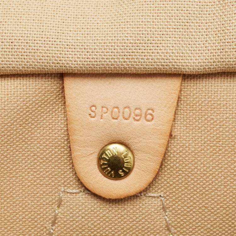 Pre Owned Louis Vuitton Damier Azur Canvas Speedy 30 Bag