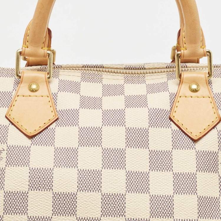 Pre Owned Louis Vuitton Damier Azur Canvas Speedy 30 Bag