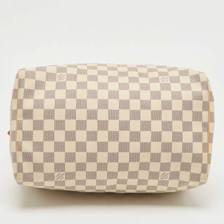Pre Owned Louis Vuitton Damier Azur Canvas Speedy 30 Bag