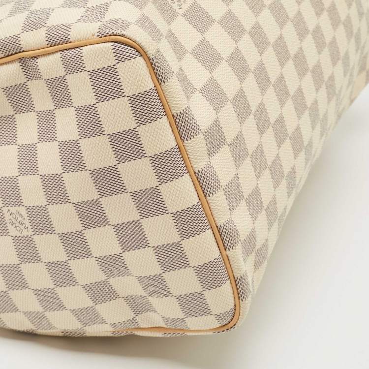 Pre Owned Louis Vuitton Damier Azur Canvas Speedy 30 Bag
